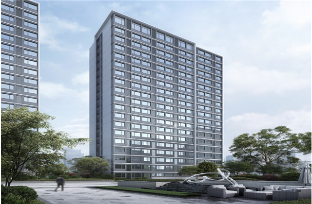 杭州市首座近零能耗住宅建筑临安918搏天堂宸锦学府主体结顶